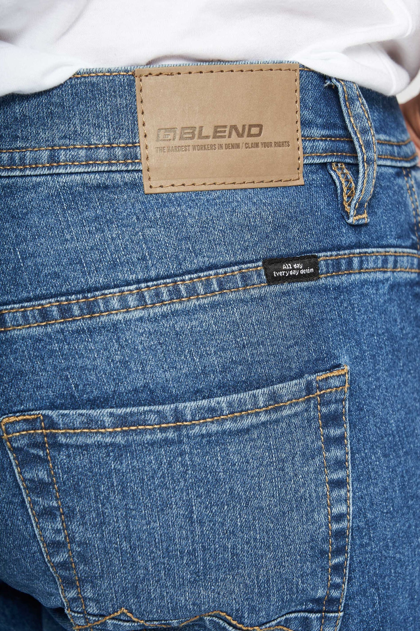 Stretch Jeans 'Twister' - Middle Blue
