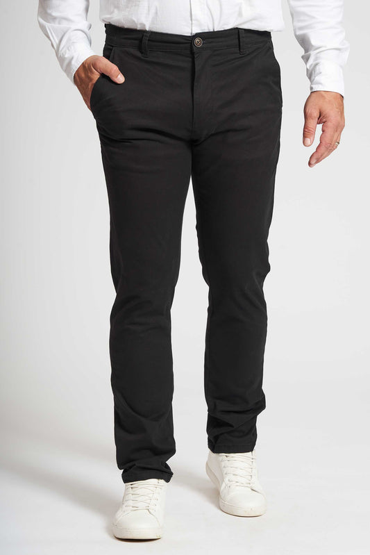 Stretch Chino 'Aksel' - Black