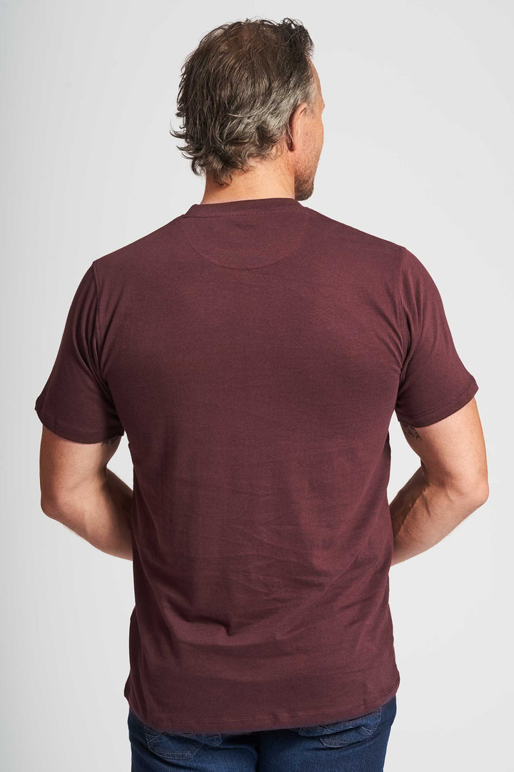 T-Shirt 'Sunds' - Dark Plum