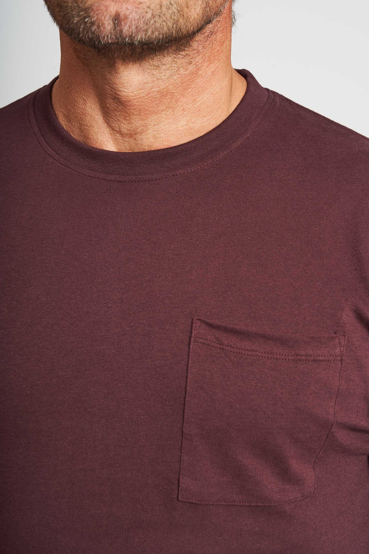 T-Shirt 'Sunds' - Dark Plum