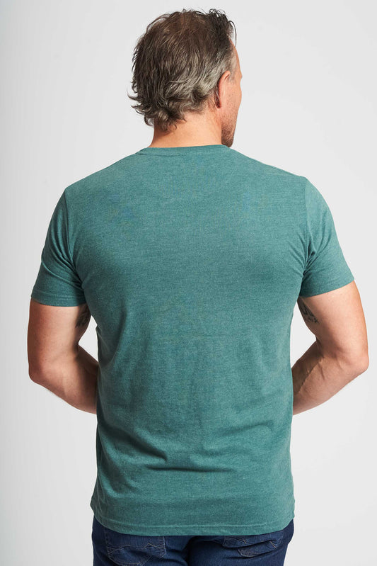 T-shirt 'Skagen' - Green Forest Mel.