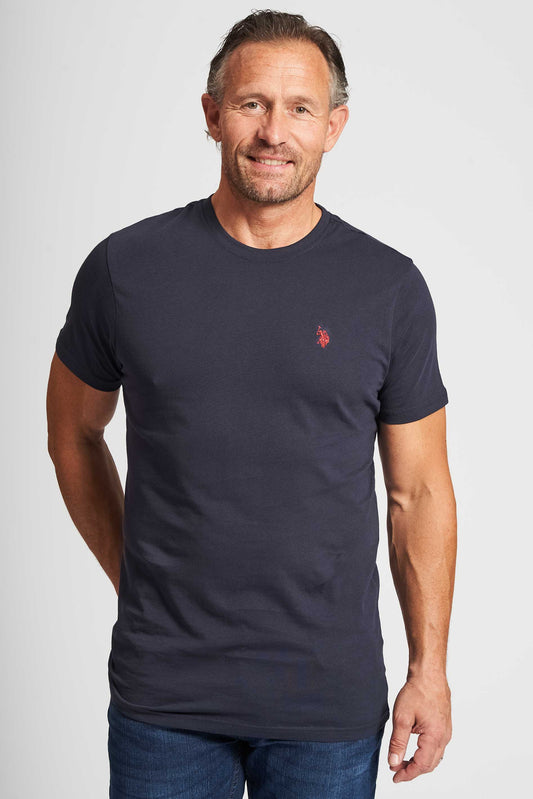 Logo T-shirt 'Arjun' - Dark Sapphire