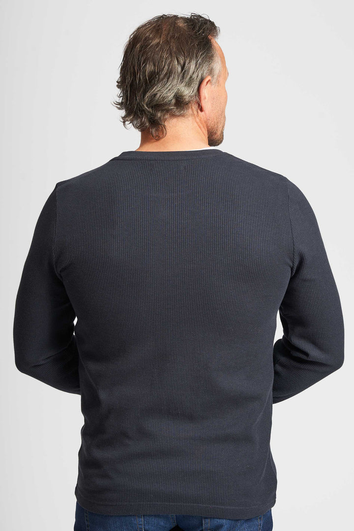 Vaffel Sweatshirt 'Allan' - Navy