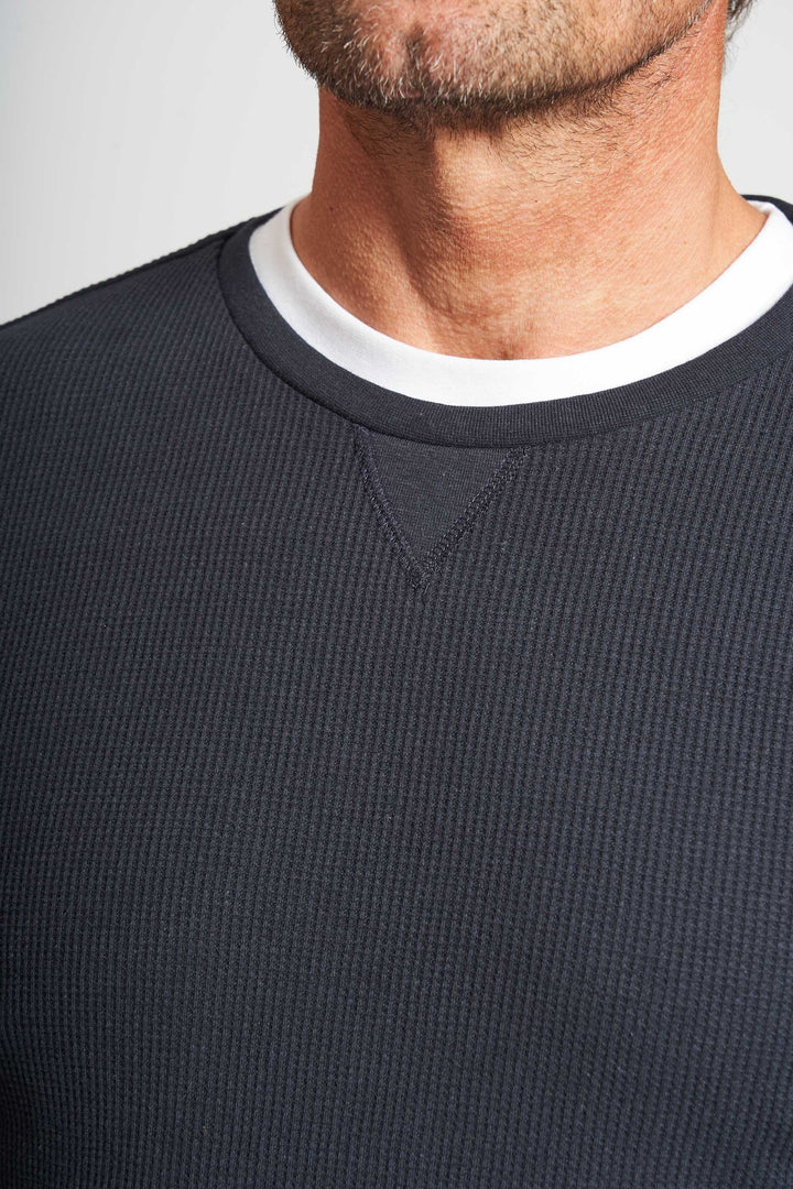 Vaffel Sweatshirt 'Allan' - Navy