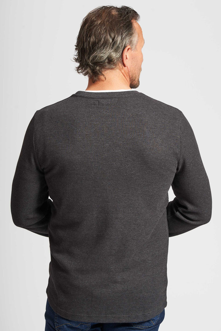 Vaffel Sweatshirt 'Allan' - Charcoal Mel.