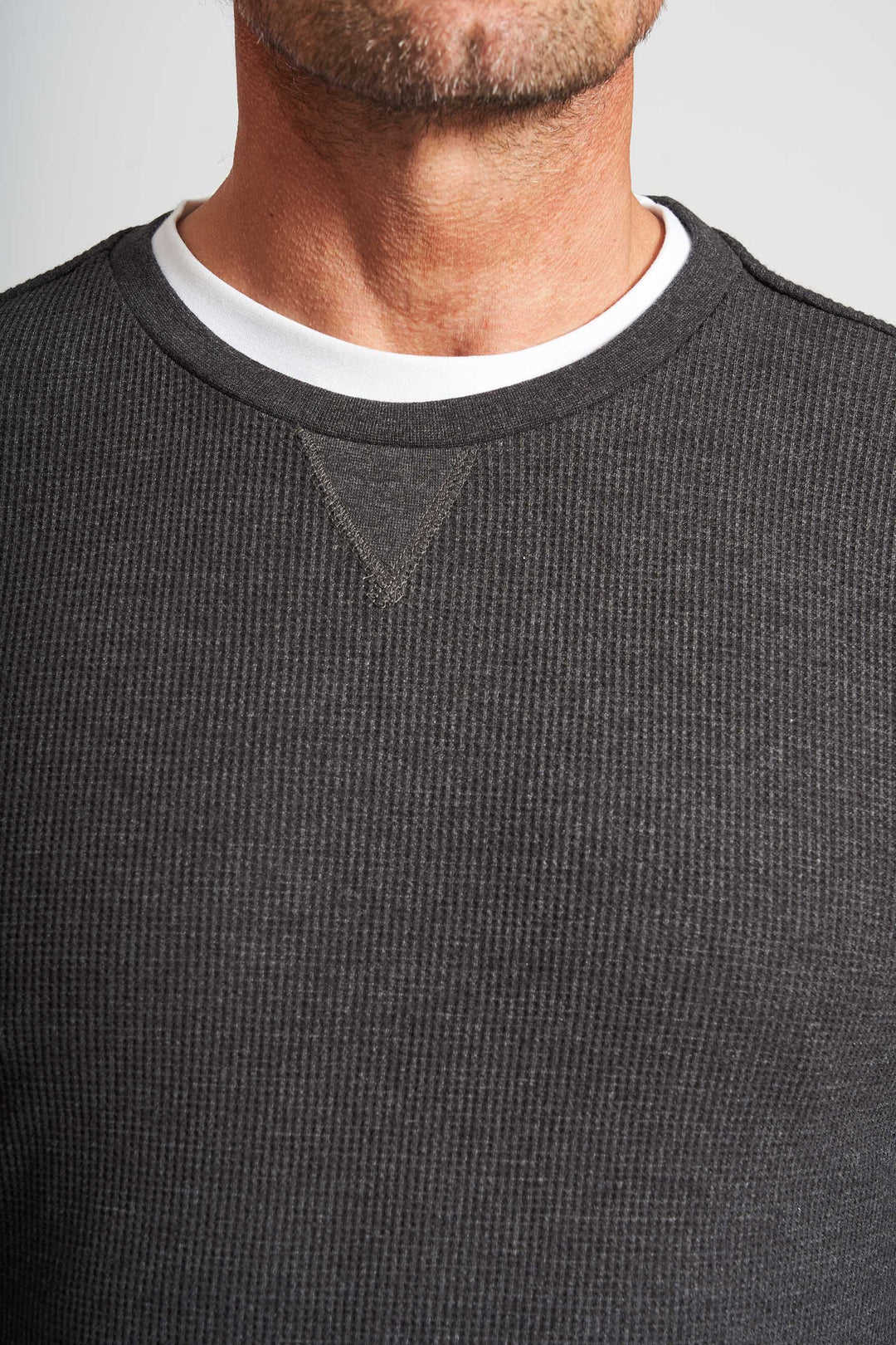 Vaffel Sweatshirt 'Allan' - Charcoal Mel.