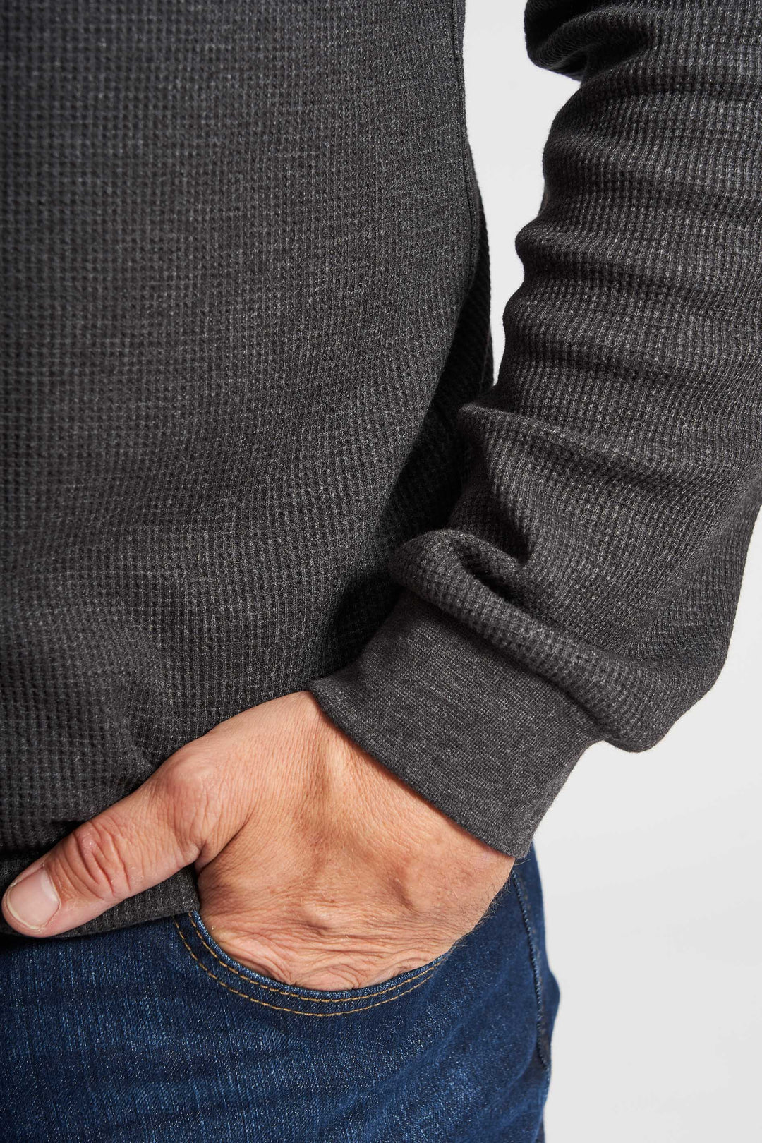 Vaffel Sweatshirt 'Allan' - Charcoal Mel.