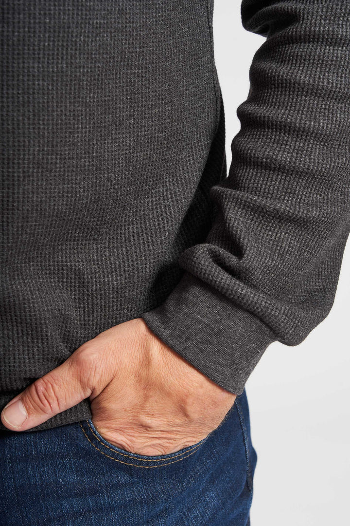 Vaffel Sweatshirt 'Allan' - Charcoal Mel.