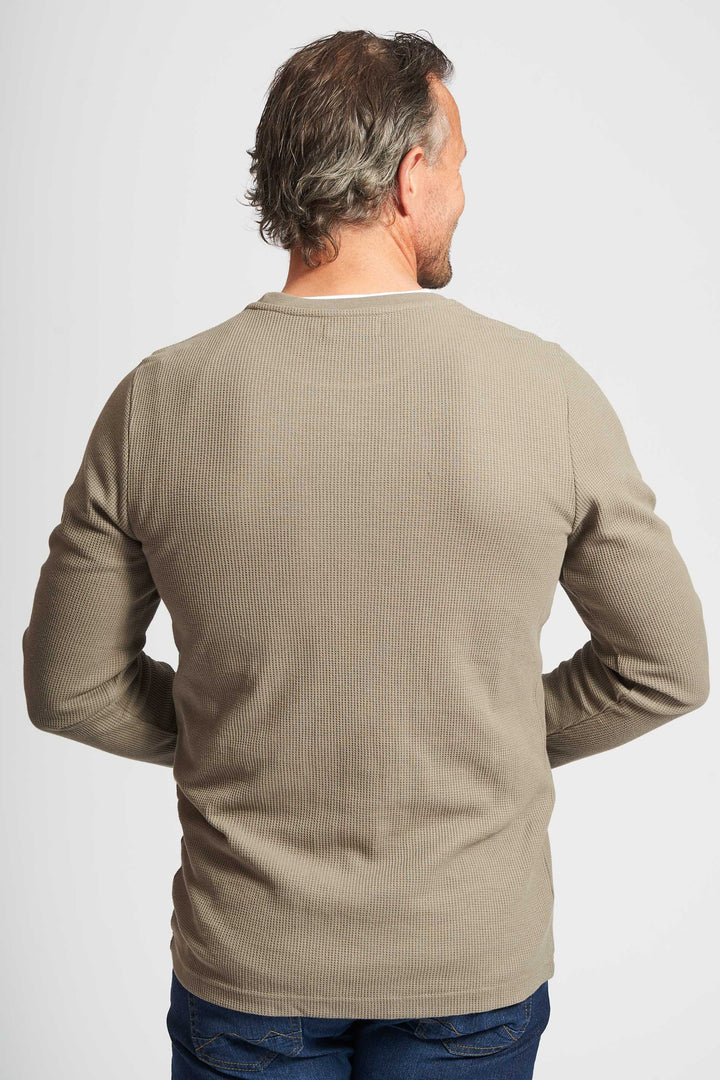 Vaffel Sweatshirt 'Allan' - Lt. Olive