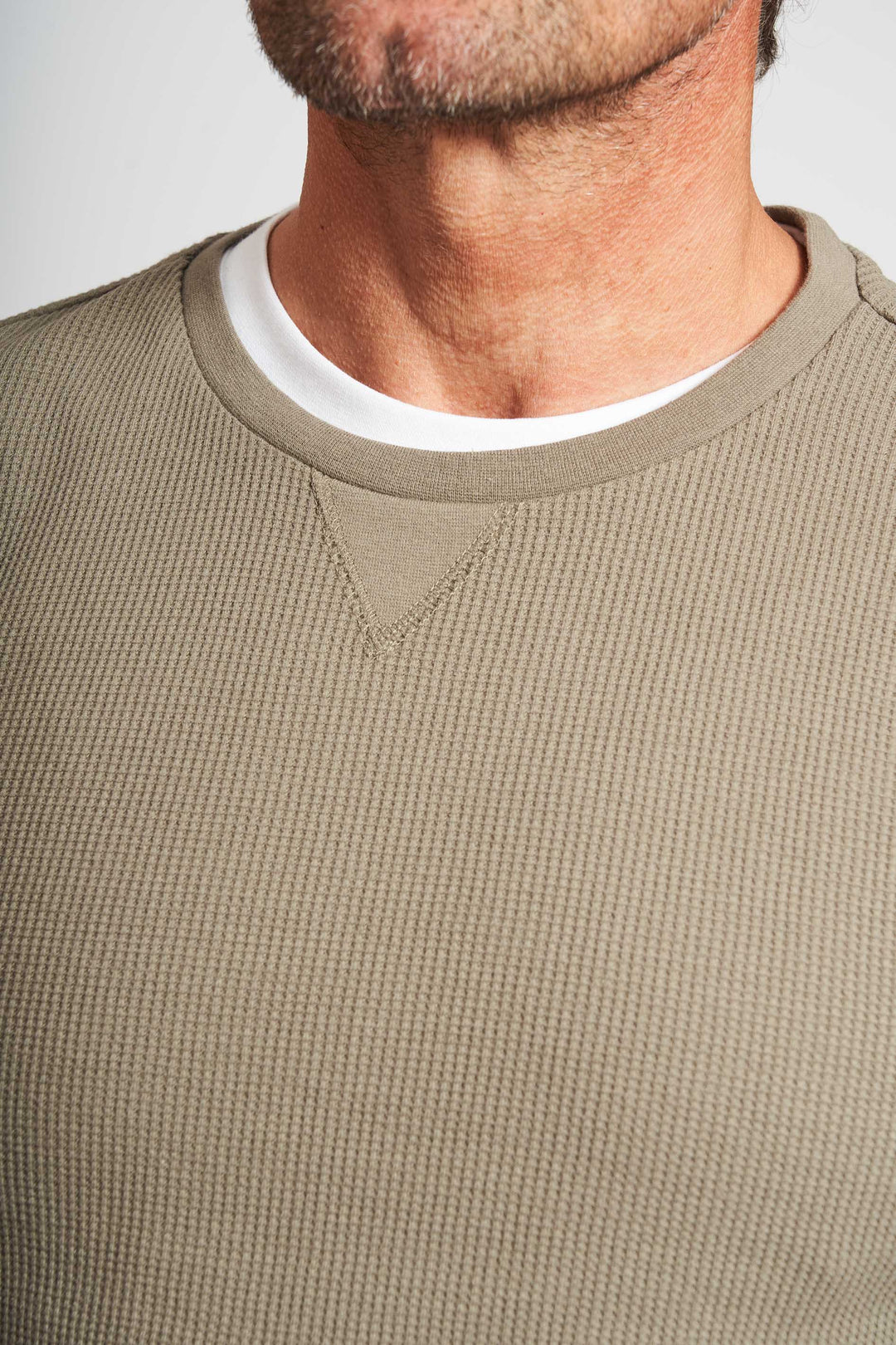 Vaffel Sweatshirt 'Allan' - Lt. Olive