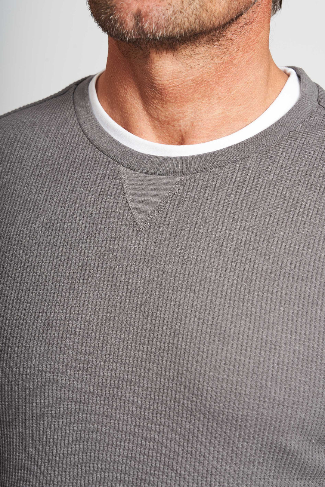 Vaffel Sweatshirt 'Allan' - Grey Mel.