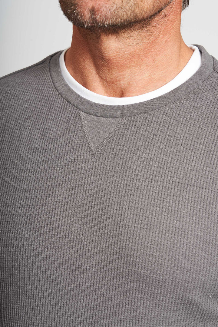 Vaffel Sweatshirt 'Allan' - Grey Mel.