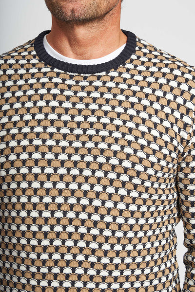 Struktur Strik 'Lystrup' - Dk. Navy