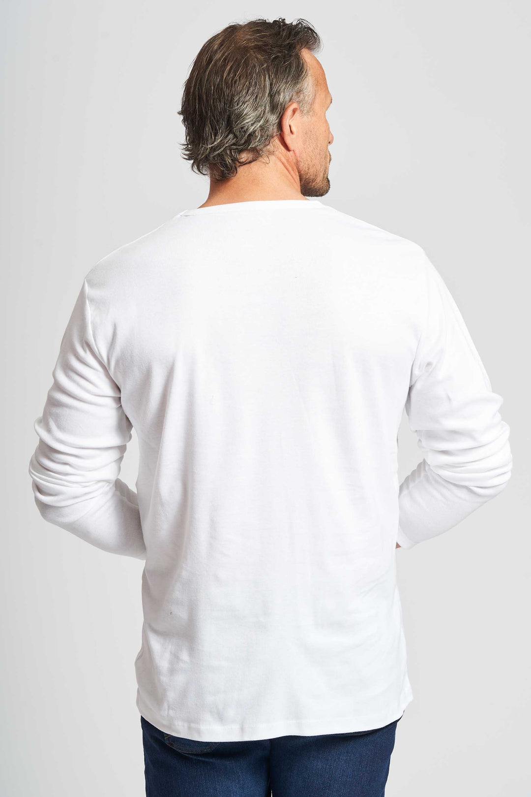 Langærmet T-shirt 'Lejre' - White