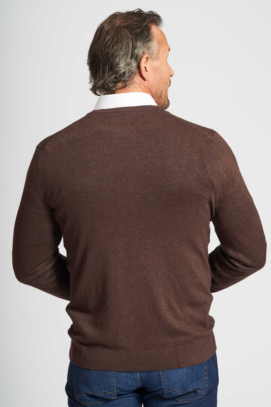 O'Neck Strik 'Martin' - Dark Brown Melange