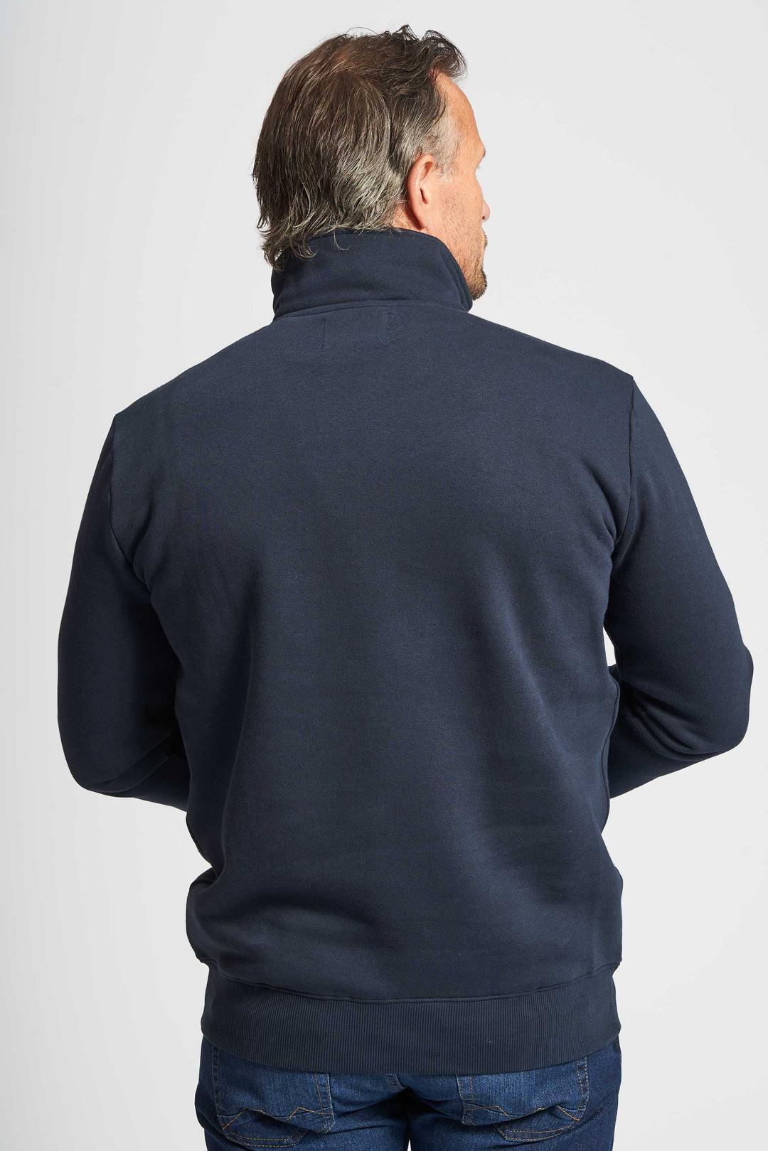 Sweat Half Zip 'Thy' - Dk. Navy