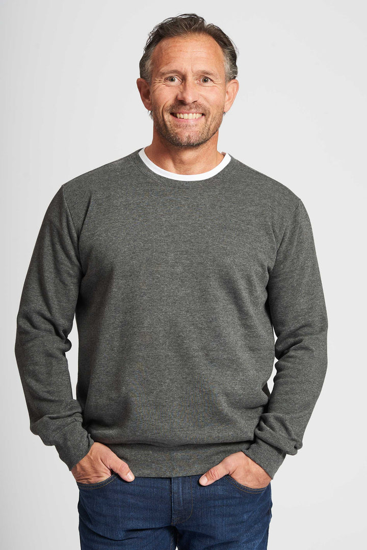 Sweatshirt 'Thy' - Dk. Grey Mel.