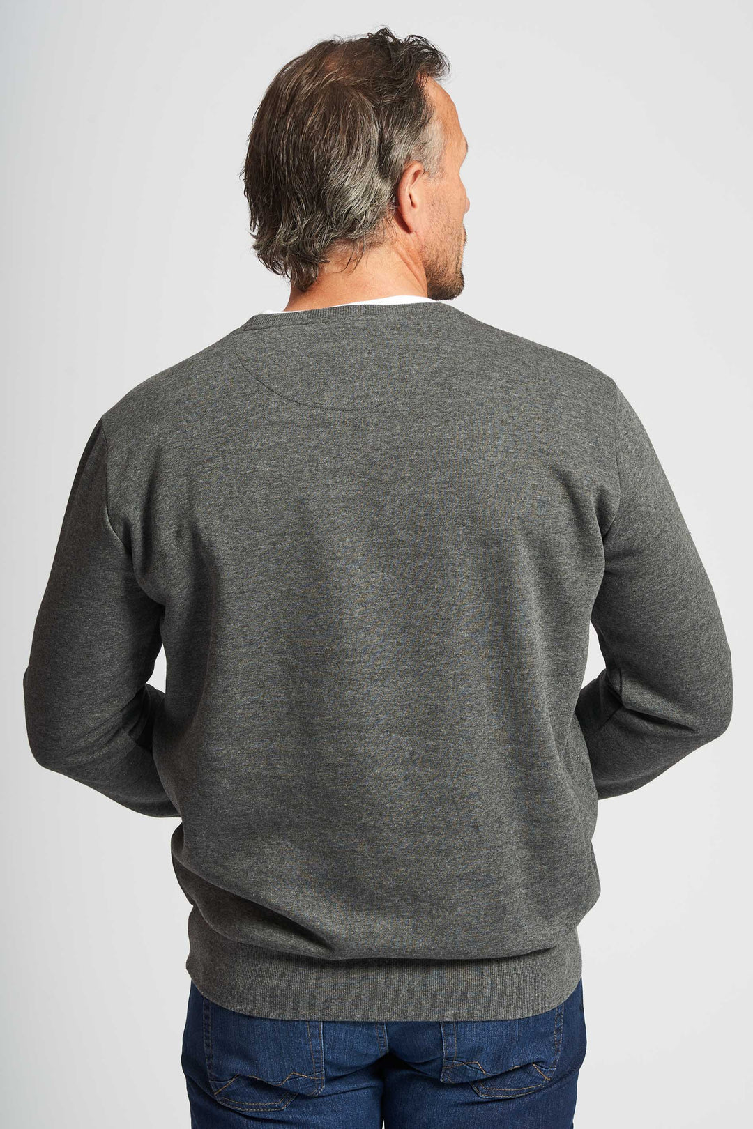 Sweatshirt 'Thy' - Dk. Grey Mel.