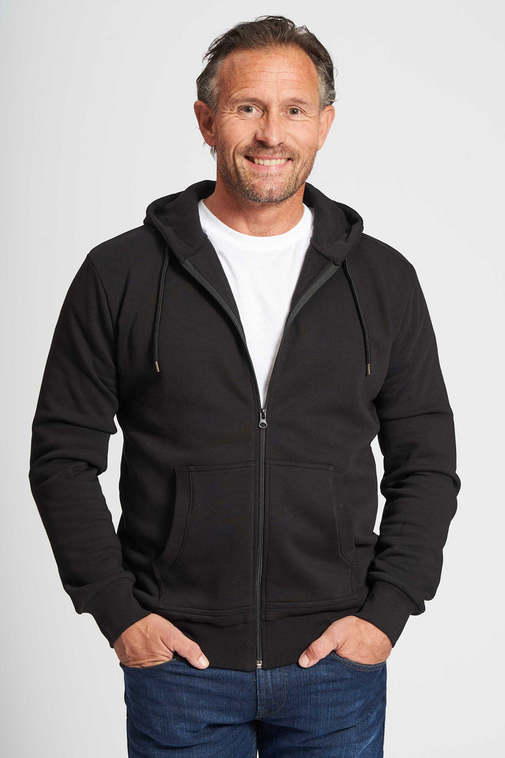 Sweat Cardigan 'Thy' - Black