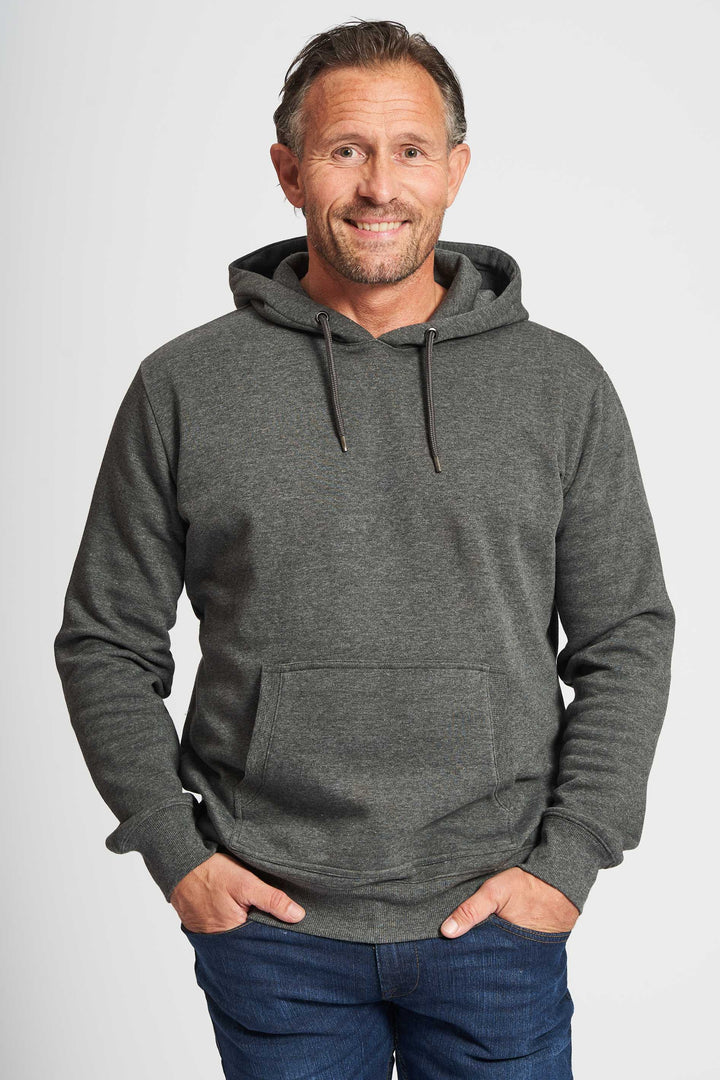 Sweat Hoodie 'Thy' - Dk. Grey Mel.