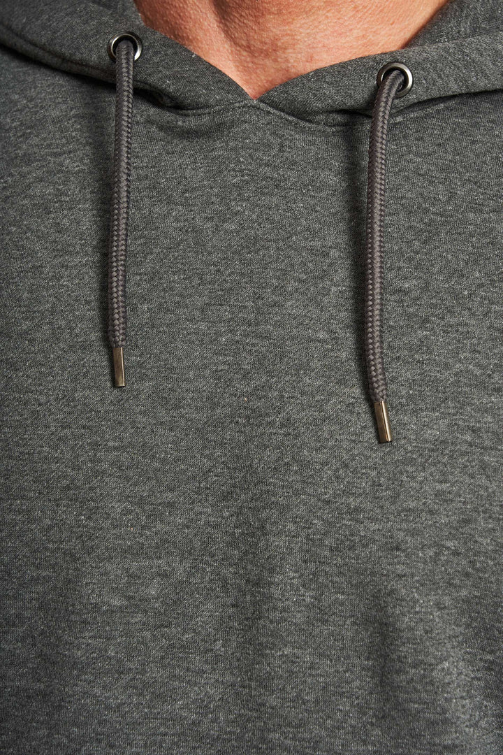 Sweat Hoodie 'Thy' - Dk. Grey Mel.