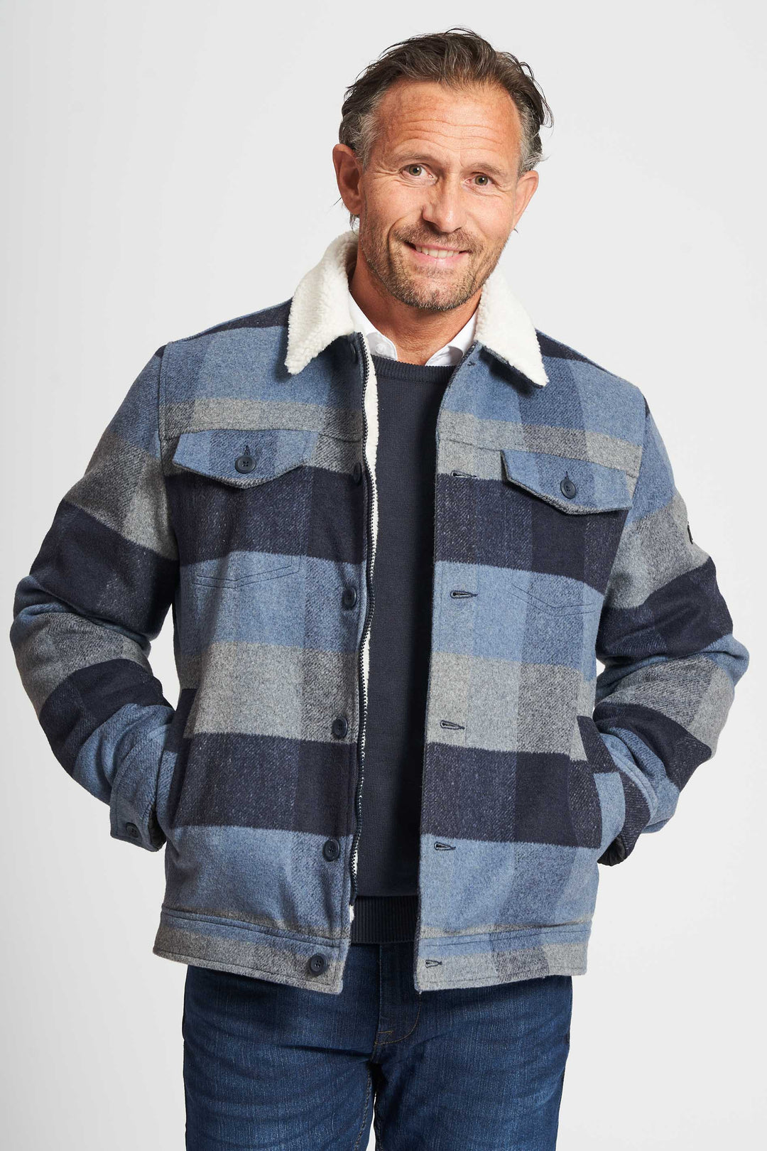 Overshirt 'Sherlock' - China Blue