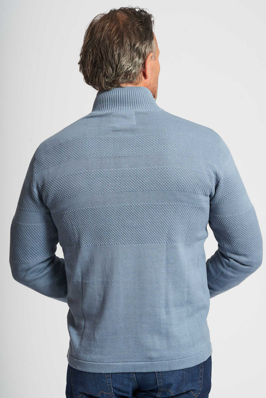 Sømand Half Zip 'Beder' - Blue Mirage