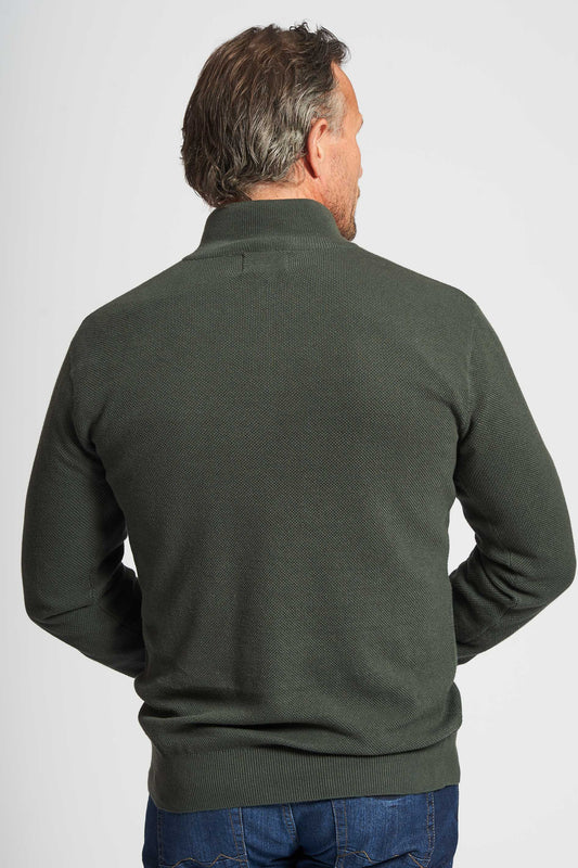 Bomulds Strik 'Adrian' - Army Zip