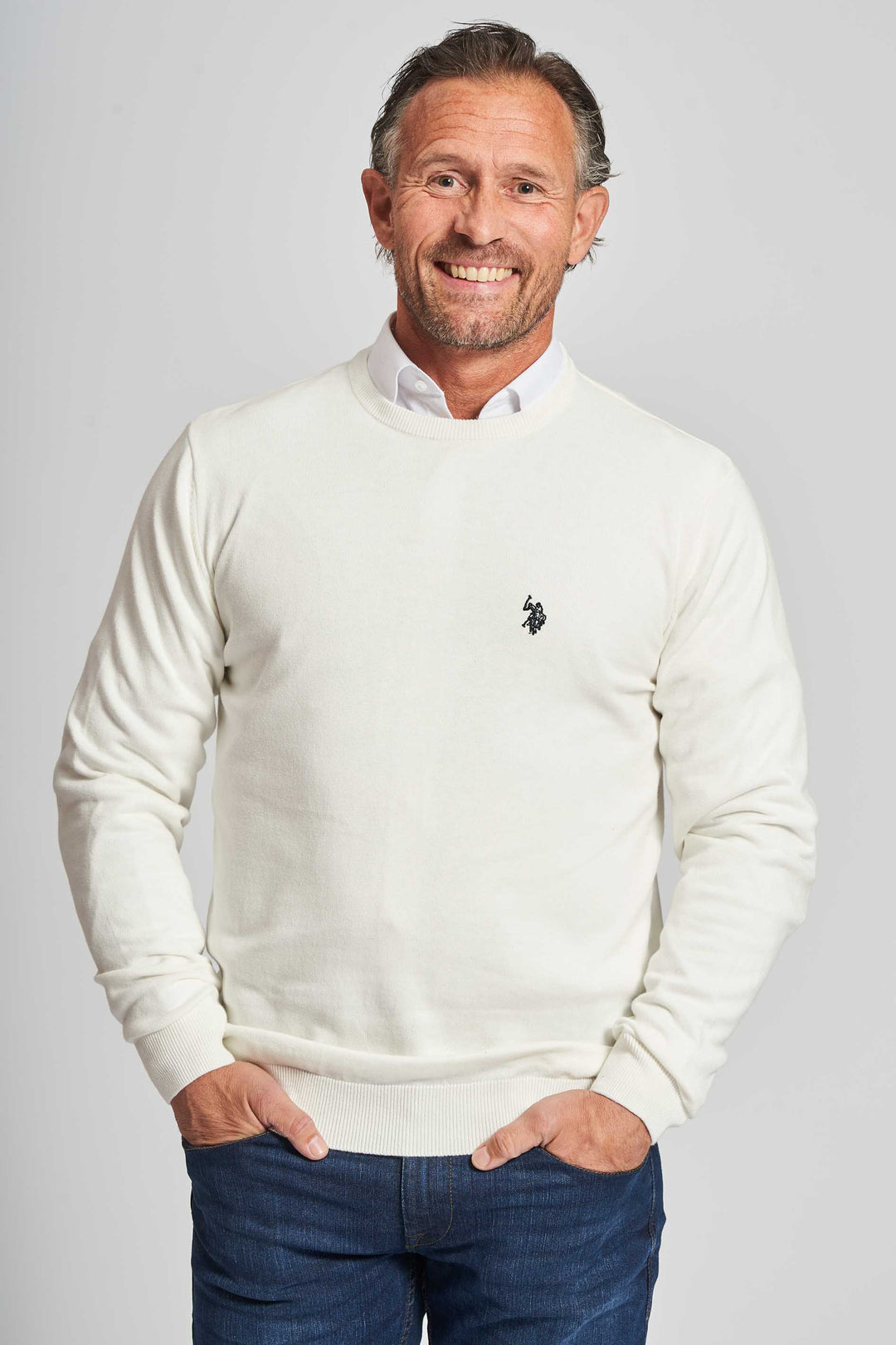 O'Neck Knit 'Adair' - Cloud Dancer