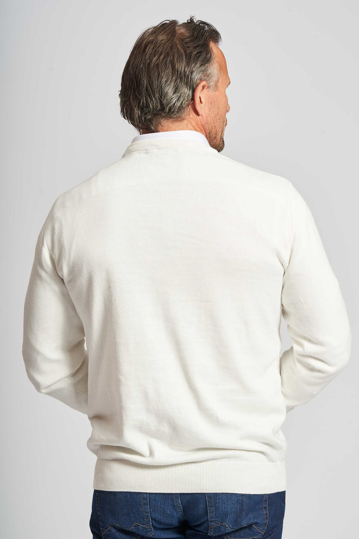 O'Neck Knit 'Adair' - Cloud Dancer