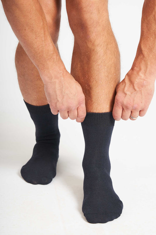 Basic Strømper 'Aalborg' - Navy