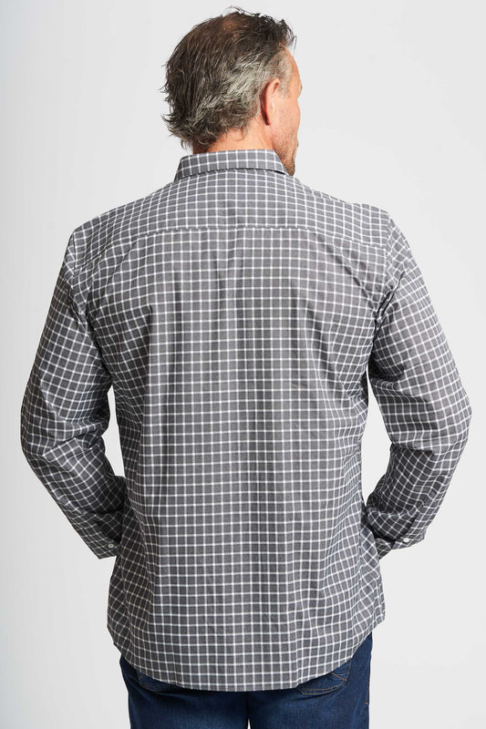Basic Skjorte 'Adam - Grey Check