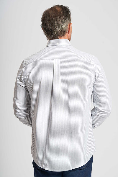 Oxford Shirt 'Armin' - Dk. Sapphire Stripe