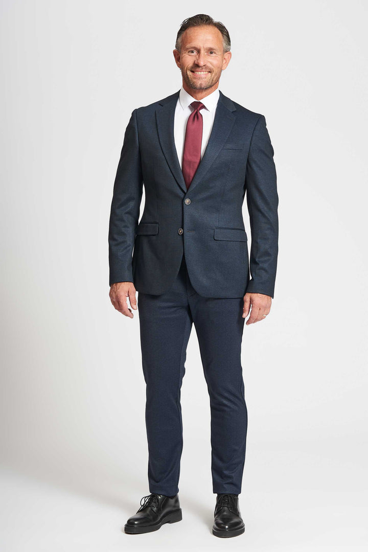 Performance Blazer '1002' - Blue Herringbone