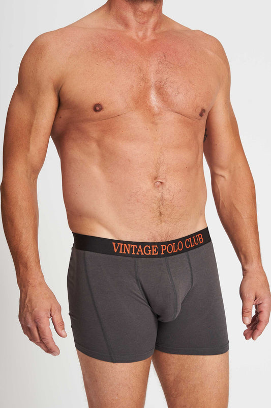 Bambus Boxers 'Nibe' - Dark Grey Melange