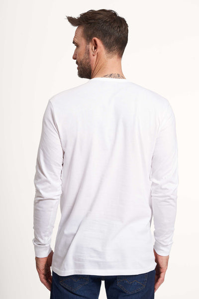 Grandad T-shirt 'Ebeltoft' - Optical White