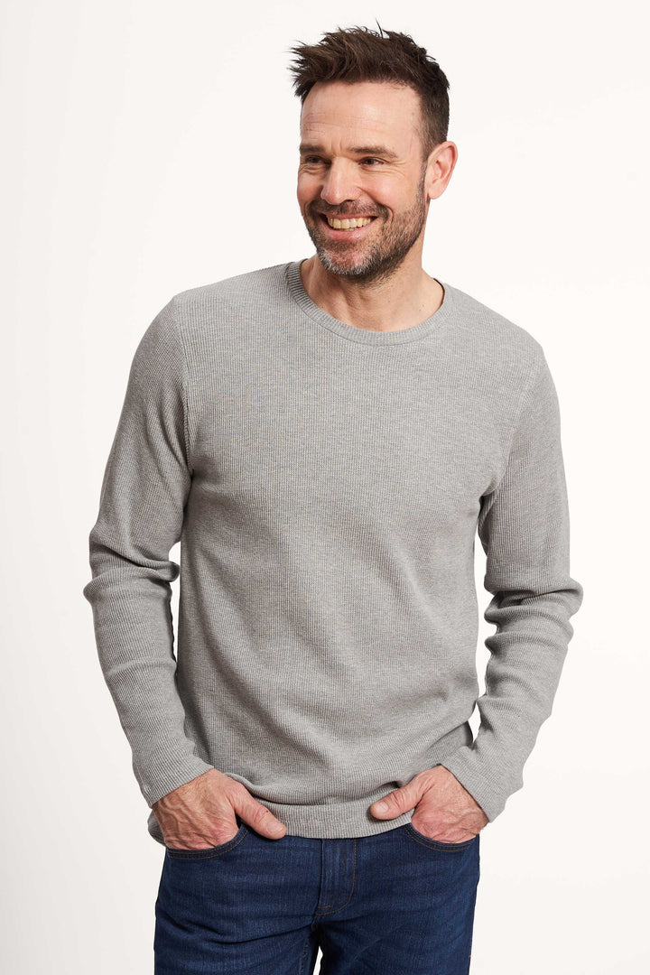 Vaffel Sweatshirt 'Dalmose' - Grey Mel.