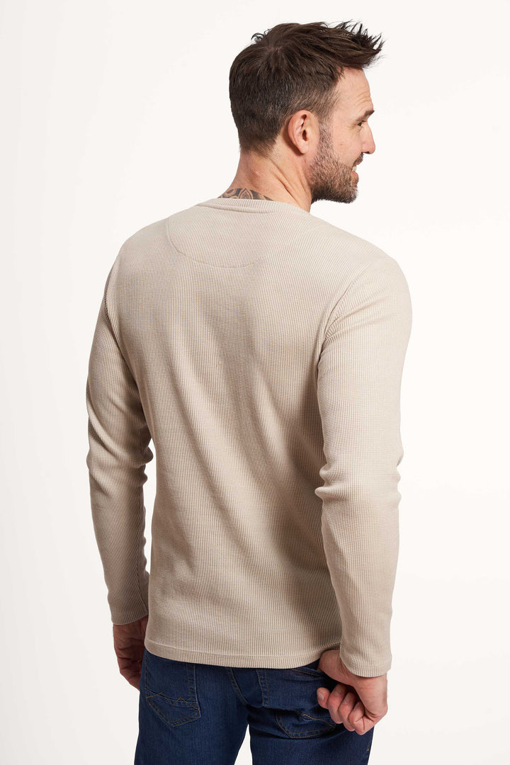 Vaffel Sweatshirt 'Dalmose' - Sand