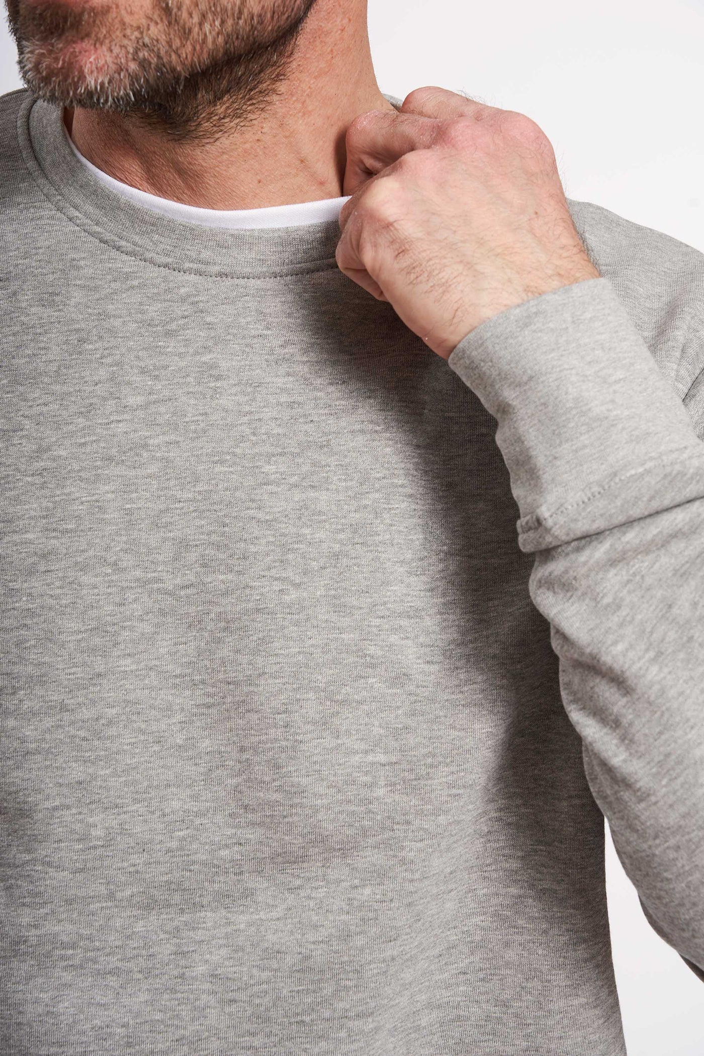 Sweatshirt 'Trige' - Grey Melange