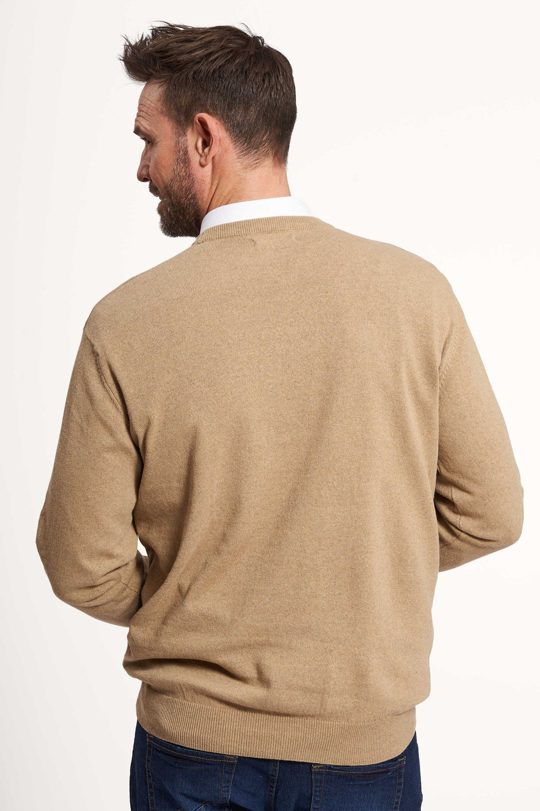 Pullover Strik 'Nyrup' - Sand Melange