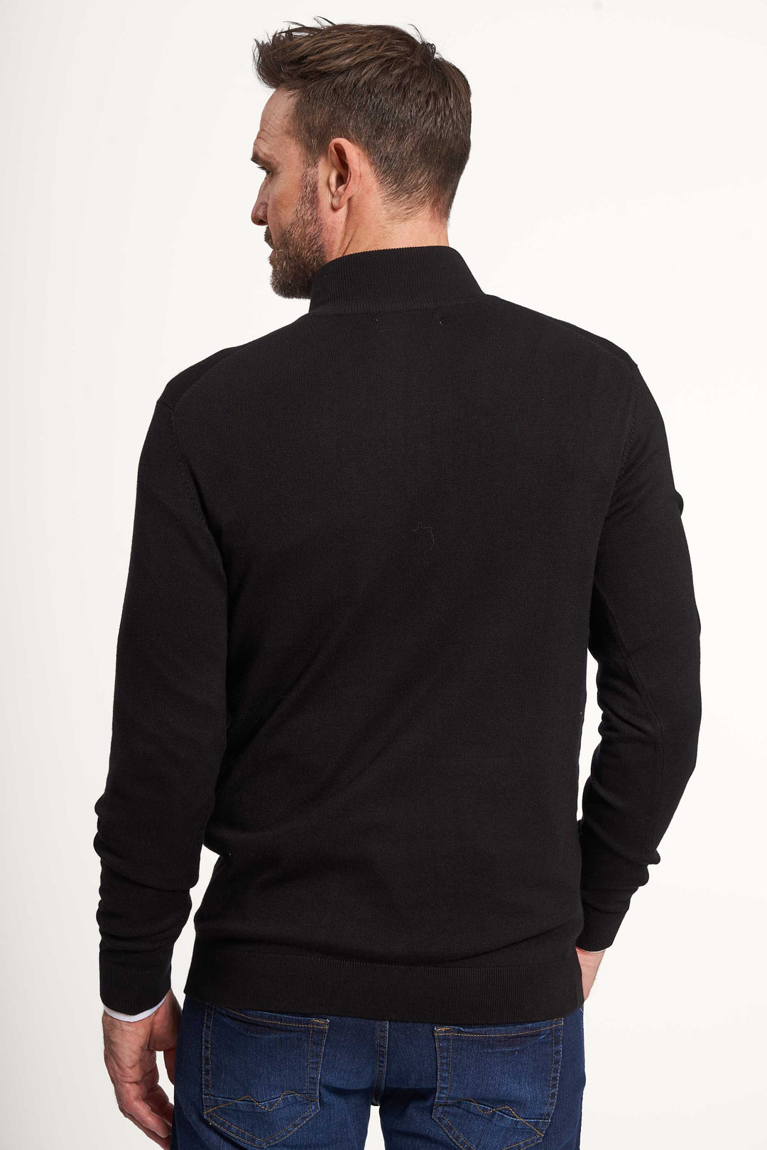 Halfzip Strik 'Gistrup' - Black