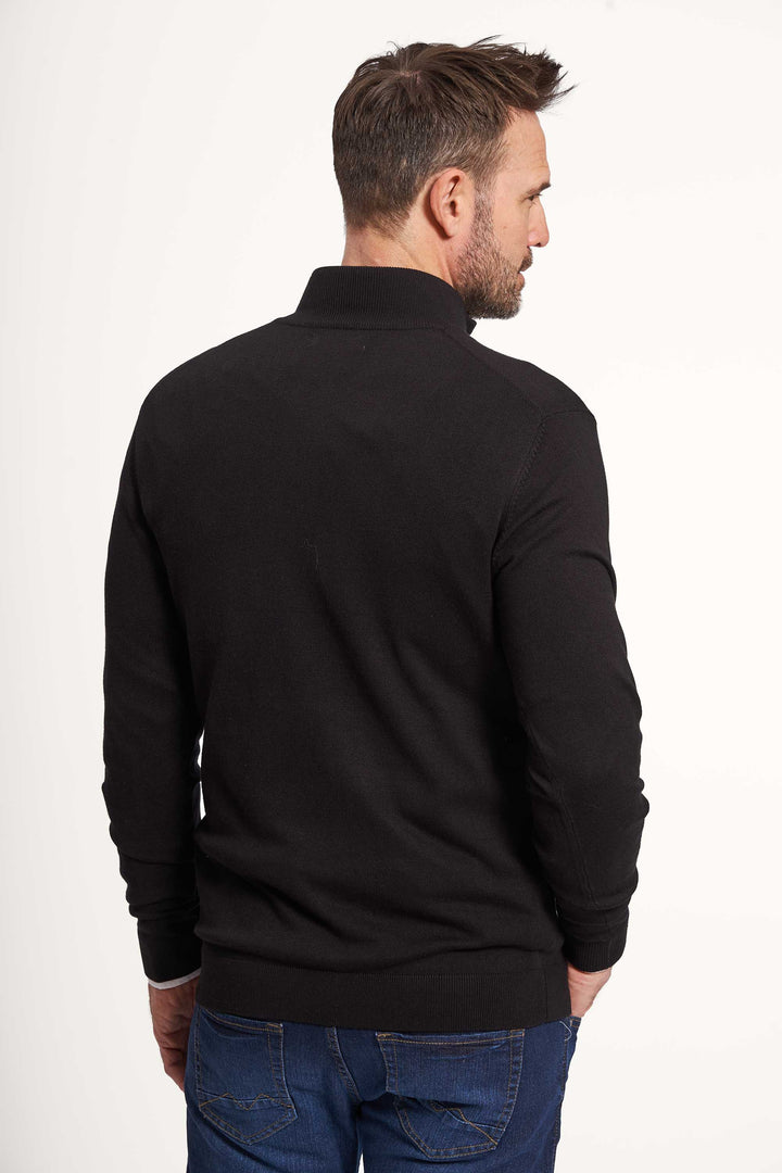 Halfzip Strik 'Gistrup' - Black