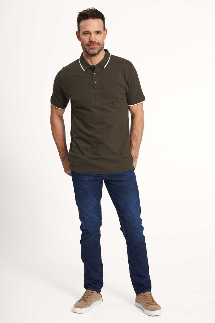 Polo T-Shirt 'Grenaa' - Hunter Green