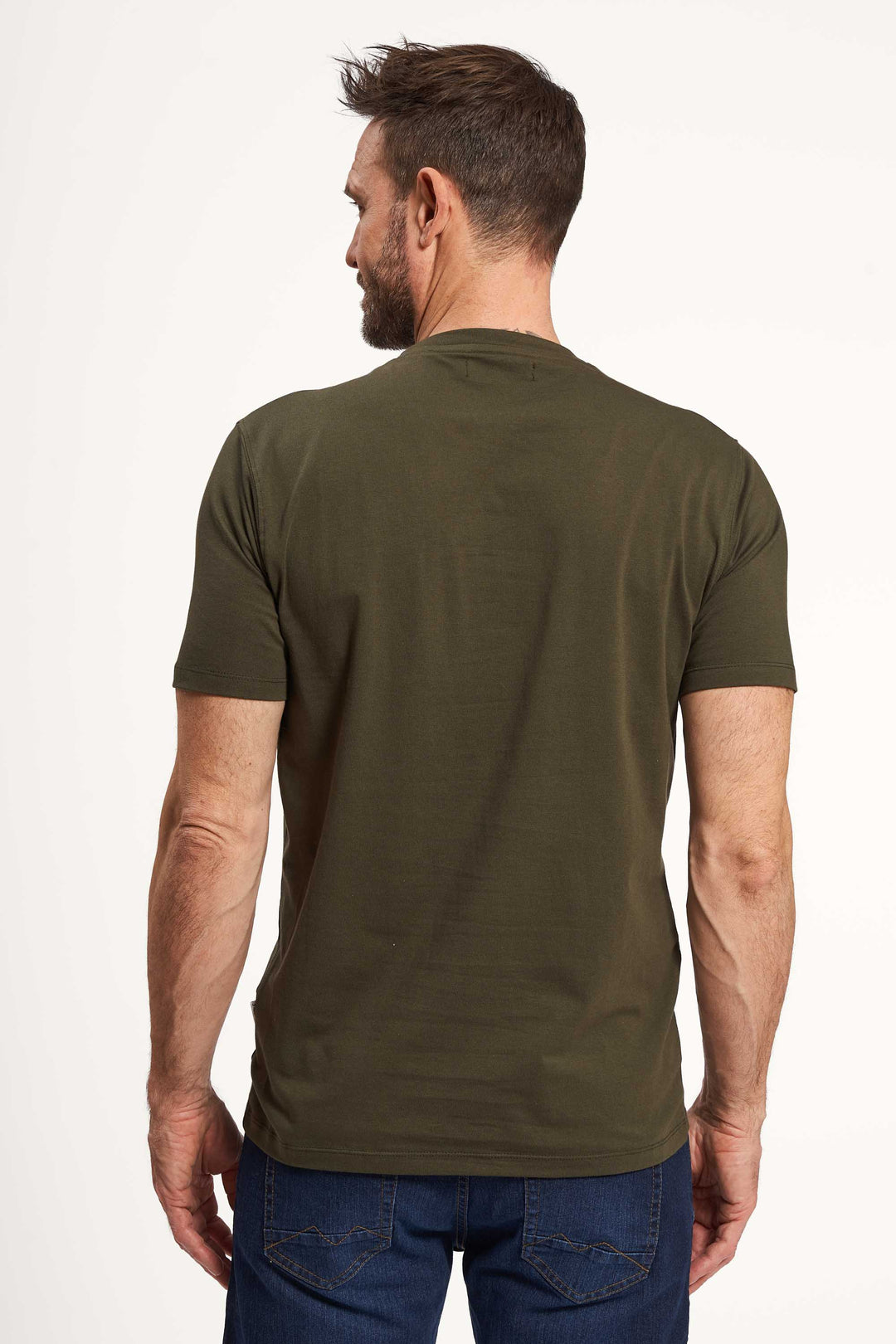 Logo T-Shirt 'Mern' - Dark Olive