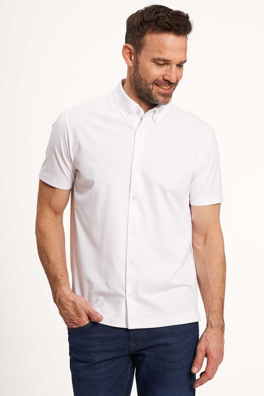 K/æ Stretch Skjorte 'Klaus' - White