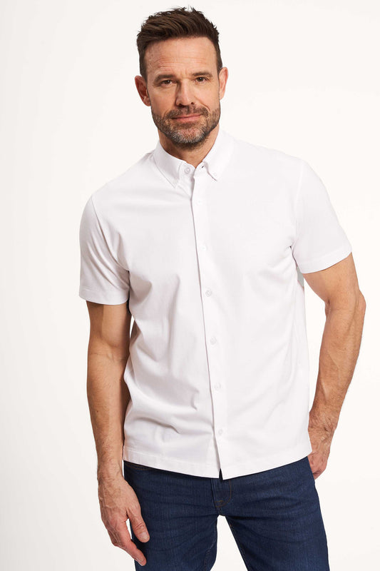 K/æ Stretch Skjorte 'Klaus' - White