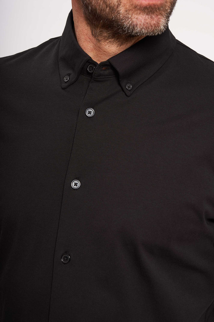 K/æ Stretch Skjorte 'Klaus' - Black