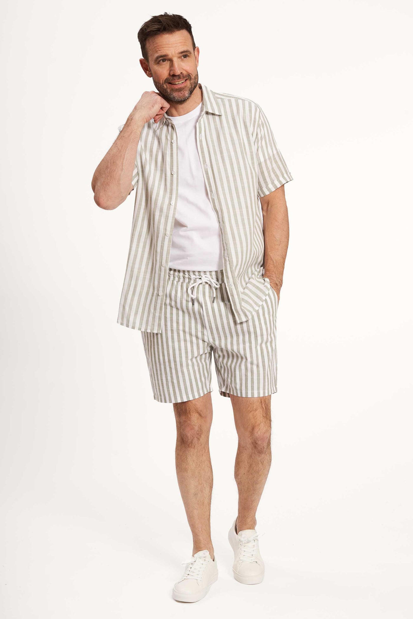 Shorts 'Karby' - Seagrass Striped