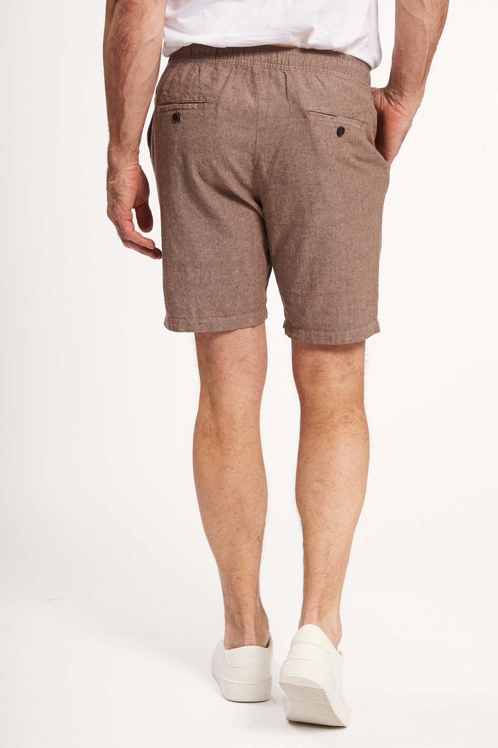 Shorts Hørmix 'Sigurd' - Dark Sand melange