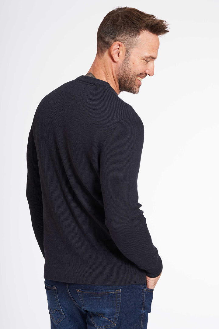 Struktur Strik 'Snedsted' - Dark Navy